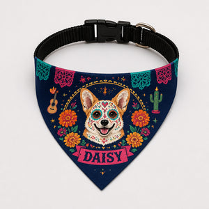 Custom Día de los Muertos Pet Portrait Bandana - Personalized Pet Bandana Collar With Adjustable Buckle acab0afc-a3f5-451b-b3d7-70a9b3261d03.jpg