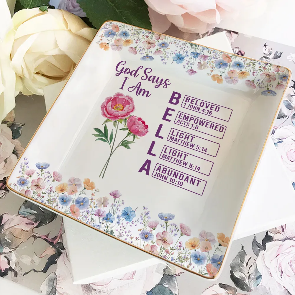 God Says I Am - Personalized Jewelry Dish - Gift For Her, Mom, Daughter acb7ed7b-41e6-4075-8cd1-2a63cf2e36d4-ban-3_converted.png