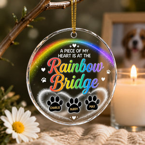 Rainbow Bridge Pet Memorial Acrylic Ornament – Custom Names - Personalized Transparent Acrylic Ornament acdda892-aedb-4593-9838-f746b7a96dea.jpg
