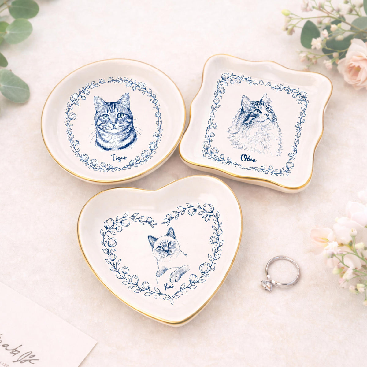 Personalized Pet Portrait Ring Dish l Custom Dog Cat Toile de Joy Trinket Tray ace48ec0-8454-4458-b251-f1c380d2d1c3-2.jpg