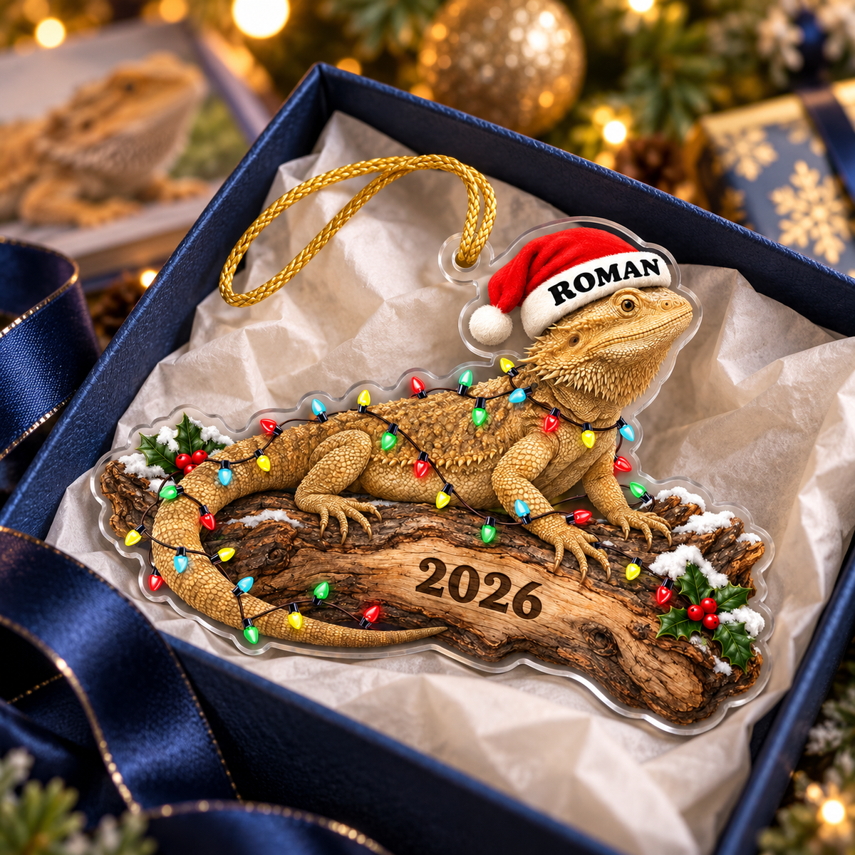 Personalized Bearded Dragon Christmas Ornament – Custom Name & Year, Santa Hat Lizard Keepsake, Christmas Gift for Reptile Lovers ace61f39-573a-4019-a258-c247e8dc01e7-Bearded-Dragon-Christmas-Ornament-Gift-Box-3.png
