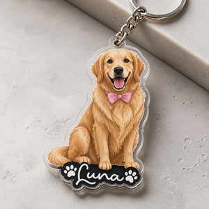 Custom Pet Portrait Acrylic Keychain – Photo to Art with Name - Personalized Acrylic Keychain ace6b635-ab37-4fc2-a971-de444fe9814e.jpg