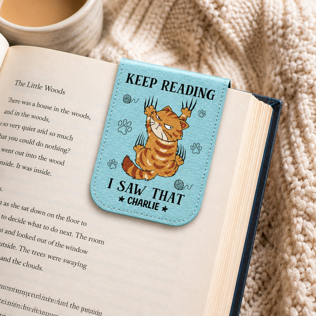 Keep Reading Cat — Personalized Magnetic Leather Bookmark - Personalized Magnetic Leather Bookmark ad04c17f-07a9-4c83-9604-28b5b3cac999.jpg