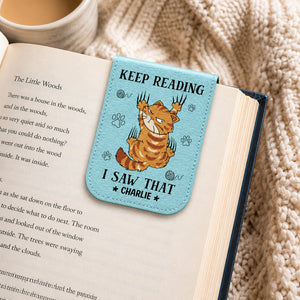 Keep Reading Cat — Personalized Magnetic Leather Bookmark - Personalized Magnetic Leather Bookmark ad04c17f-07a9-4c83-9604-28b5b3cac999.jpg