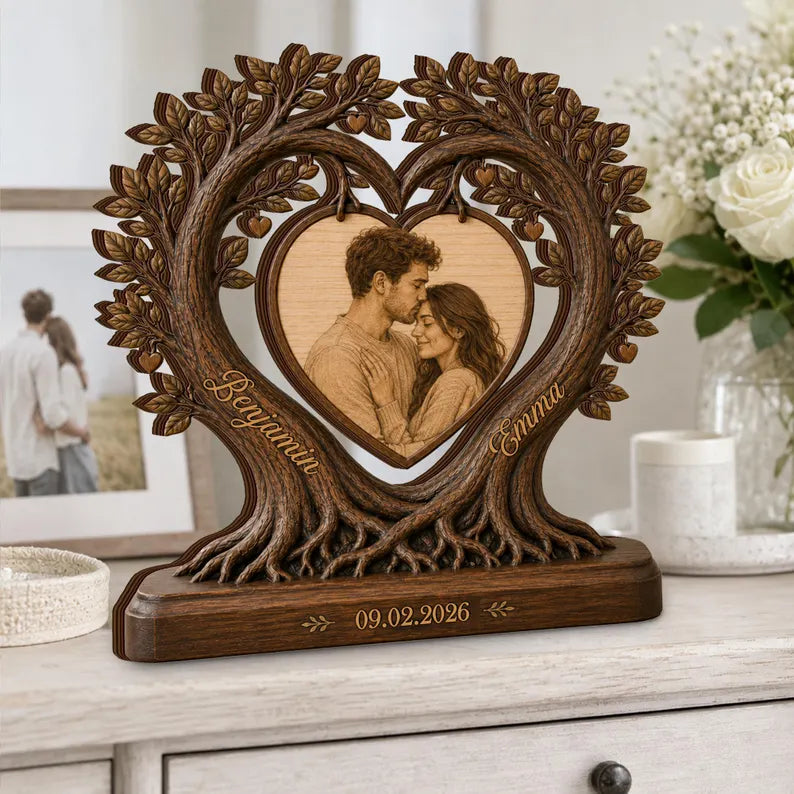 Personalized Couple Tree of Life Wooden Plaque, Custom Photo Anniversary Gift, Romantic Wedding Keepsake, Printed Wood Decor for Couples ad09e535-943d-4896-a4d9-c6cf0d56bae4-ffff-4-.webp