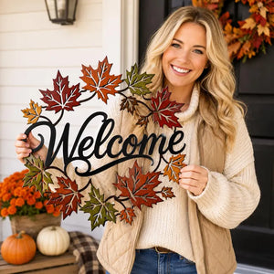 Fall Welcome Metal Sign, Autumn Maple Leaf Wall Decor, Seasonal Front Porch Accent, Rustic Entryway Art, Warm Harvest Housewarming Gift ad2df5c2-7763-42c5-8e5f-aedfa8f476b3-drftre-3-.webp