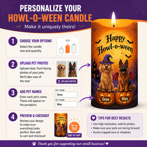 Happy Howl‑o‑ween Personalized Dog Candle - Personalized Candle ad5c0869-5eeb-4415-8c4c-0ecfe46e76fe.jpg
