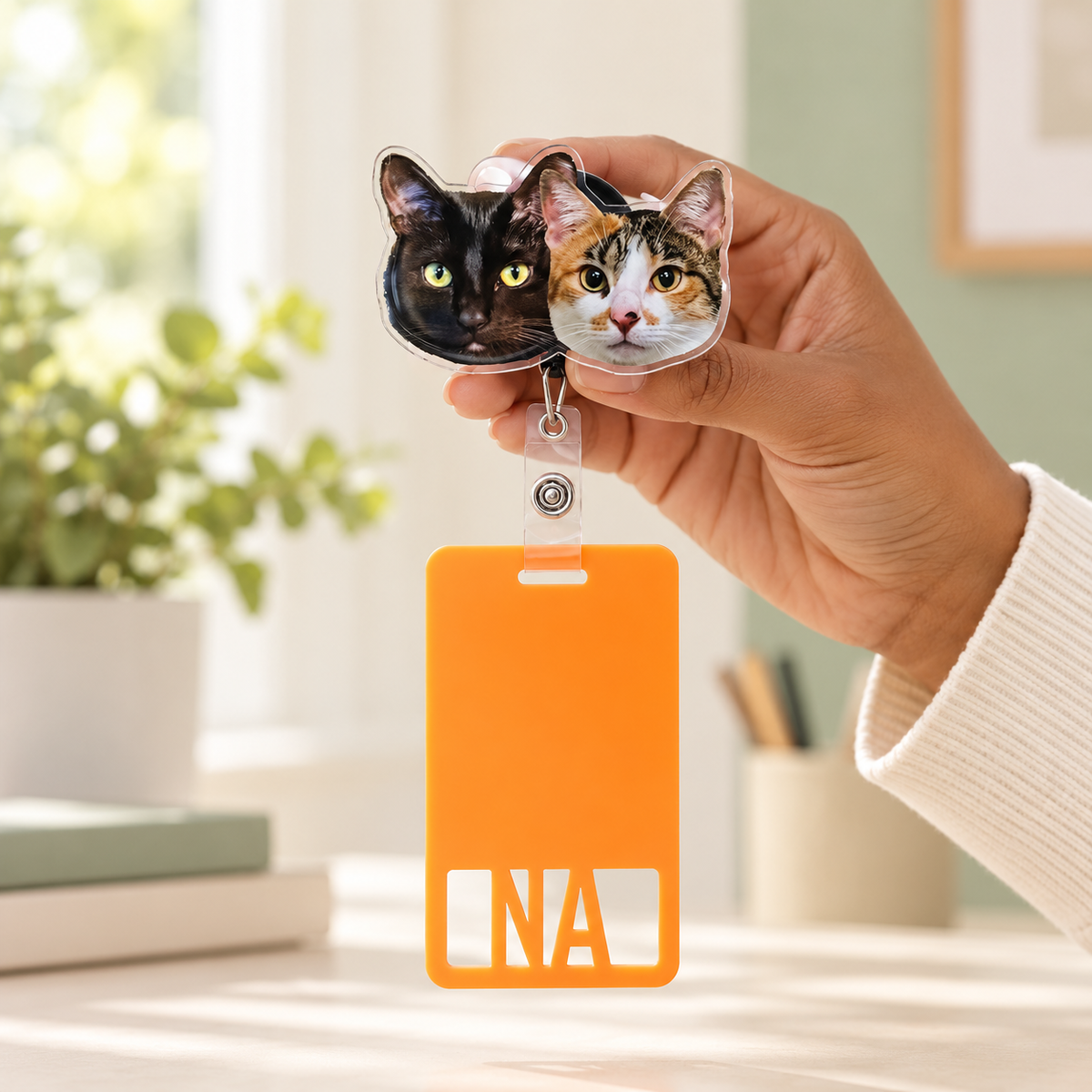 Custom Pet Badge Reel Personalized Dog Face ID Holder | Retractable Nurse Name Tag Acrylic Cat Photo Badge | Teacher Student Office Gift, Gift For Coworker ad5e1323-6514-48e8-8912-da6f744cc986-Huy-hi-u-m-o-i-v-i-th-cam.png