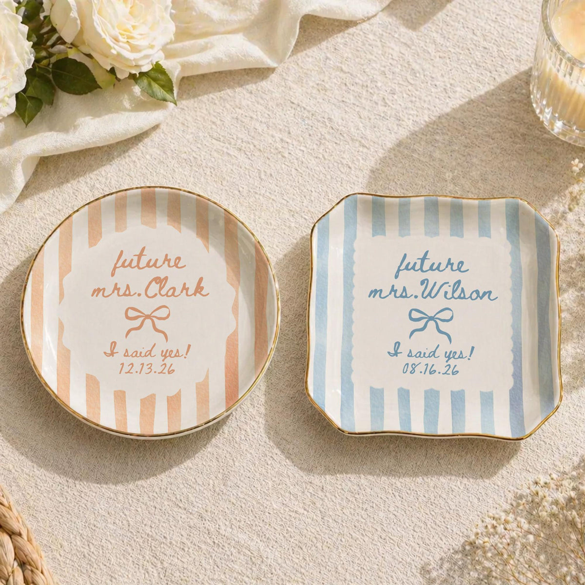 Custom Engagement Gift for Friends Besties, Future Mrs Jewelry Tray, Personalized Ceramic Ring Dish, Bridal Shower, Engaged Couple Newlywed ad64f6d8-6c27-4f46-8da9-b853a9fab4b8-banner-3.jpg