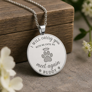 Pet Memorial Engraved Necklace – I Will Carry You + Name - Personalized Custom Necklace ad79c395-2e07-4eb0-9891-88684cbf04e1.jpg