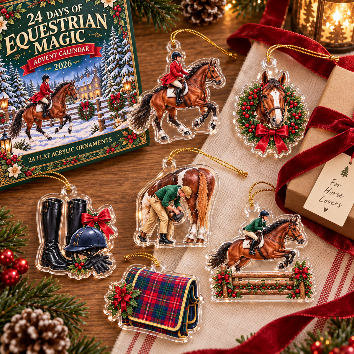 2D Flat Acrylic Equestrian Advent Calendar 2026, 24 Horse Ornaments, Horse Riding Christmas Countdown, Equestrian Gift ad7e36b7-fa0d-469b-87f5-95fa0c53b6a2-069ba767-630c-49bf-bf9e-eecd80e06eb6.png
