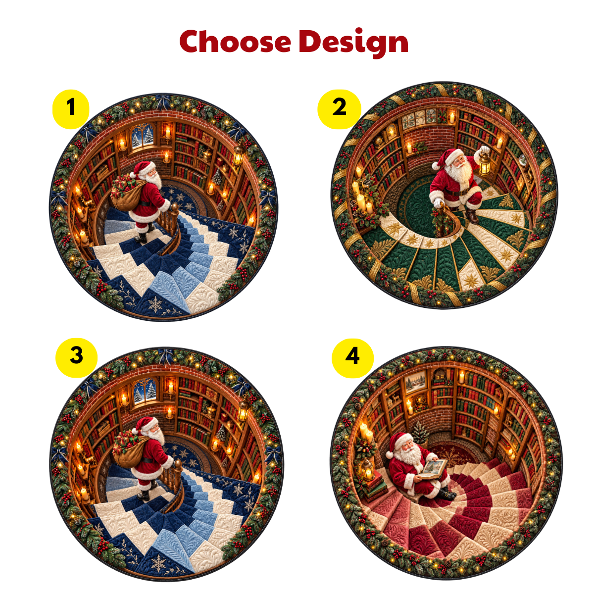 Personalized Quilted Round Mat - Merry Moments All Season - Personalized Christmas Birthday GiftFor Mom, Dad, Family, Husband, Wife ad7e570f-e951-4039-997a-1b1ff54e7407-1.png