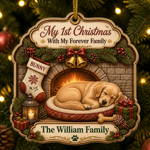 My 1st Christmas With My Forever Family — Custom Pet Portrait & Family Name 3‑Layer Wood Ornament - Personalized 3-Layered Wood Ornament ada12b0d-d38f-406c-9fbe-d3ea800e556f.png