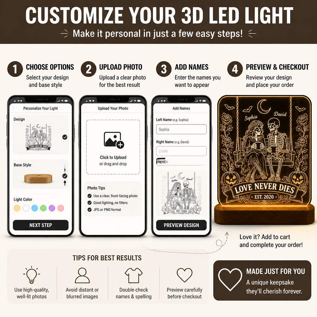 Love Never Dies LED Night Light – Personalized Couple Names & Est. Year - Personalized 3D LED Light Wooden Base ada980c1-74ef-4d03-a95b-d98b95bf6e03.jpg
