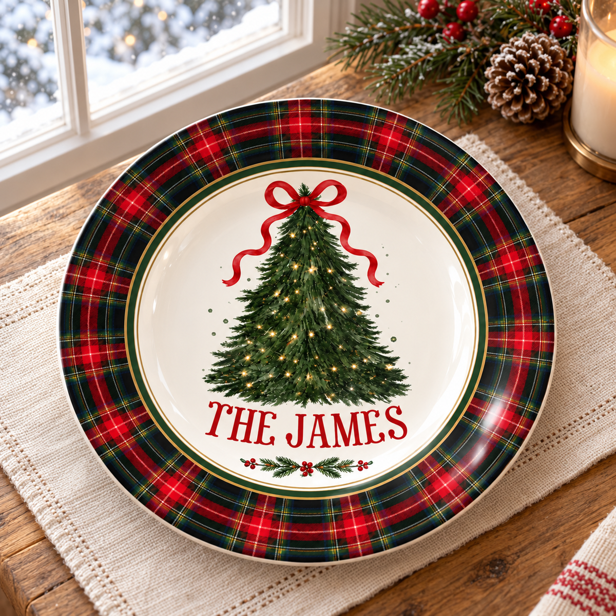 Personalized Christmas Family Plate, Christmas Gift for Xmas Decoration, Housewarming Keepsake ae0e5a1e-433e-488d-a6f9-868dfeef3ea2-banner-2.png
