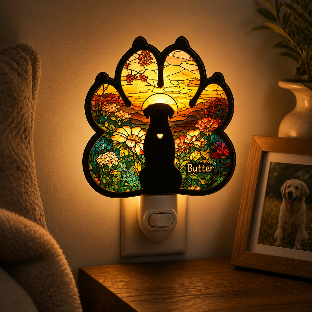 Stained Glass Pet Night Light — Moonlit Garden (Custom Name) - Personalized Acrylic Night Light ae15ead4-05d7-4f9a-aa3b-1c40f3fb951d.jpg