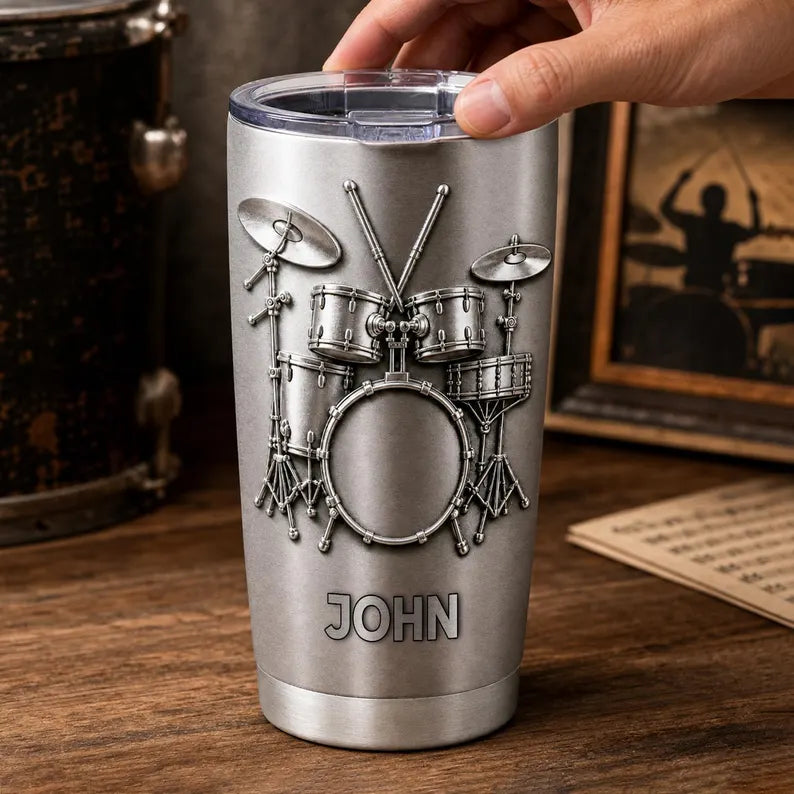 Drums Are My Therapy - Personalized Drum Tumbler, Custom Name Drum Tumbler, Birthday Anniversary Present for Him, Drum Player Gift ae465082-35be-48e6-ab78-40a386486925-fghrt-3-.webp
