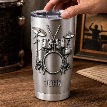 Drums Are My Therapy - Personalized Drum Tumbler, Custom Name Drum Tumbler, Birthday Anniversary Present for Him, Drum Player Gift ae465082-35be-48e6-ab78-40a386486925-fghrt-3-.webp