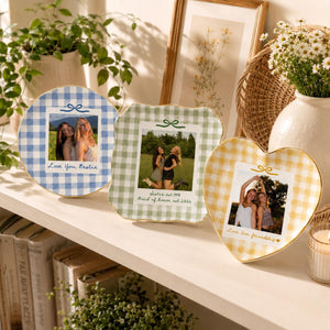 Custom Bestie Photo Jewelry Dish, Personalized Gingham Trinket Tray, Ring Dish Gift For Best Friend, Birthday Gift for Her ae54a5cd-dbe1-4869-8a7b-33cb16038882-3.jpg