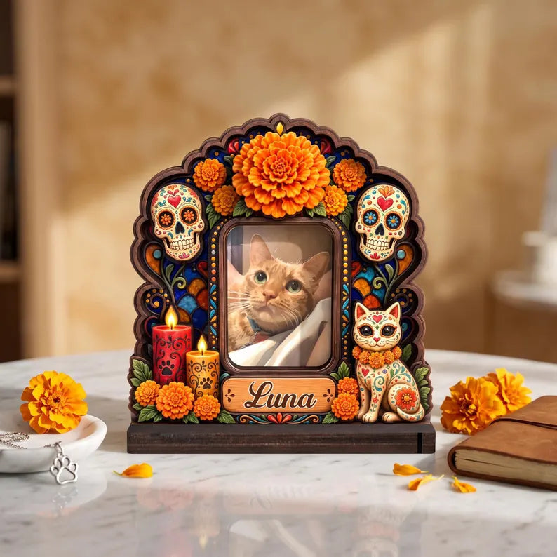 Custom Pet Ofrenda Memorial Photo Frame, Personalized Dog Nicho Altar Shrine, Dia De Muertos Sugar Skull Pet Loss Keepsake and Home Decor ae601609-813a-4fd3-bdbf-9b9e25fa80a5-fgfgg-3-.webp