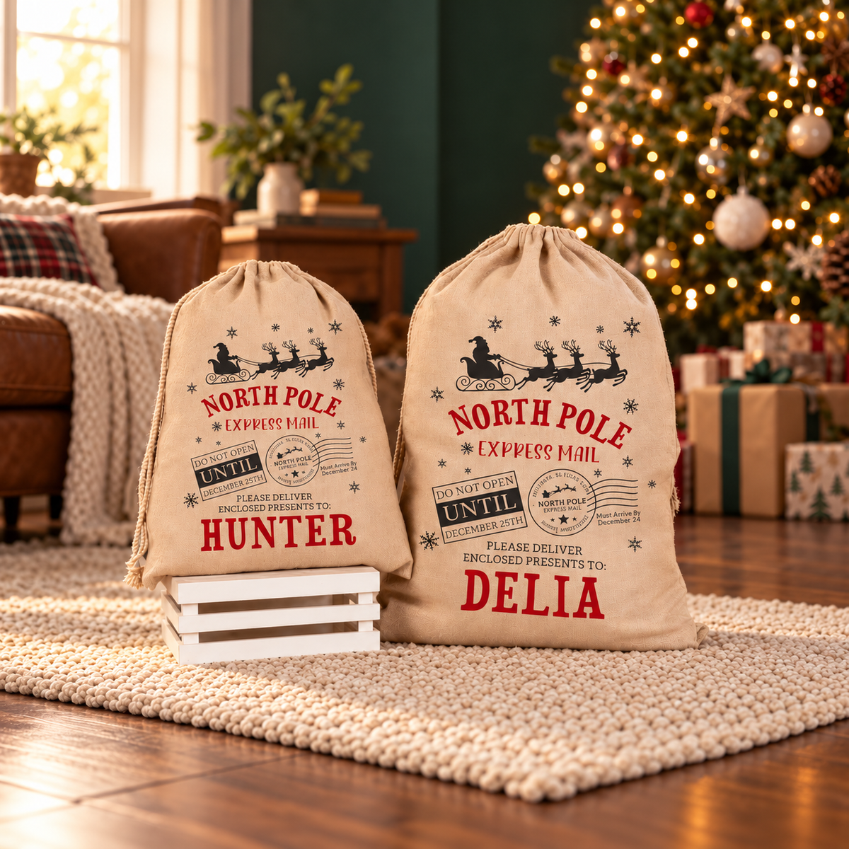 Personalized Large Santa Sack, Custom Christmas Gift Bag, North Pole Santa Sack, Holiday Presents Bag, Xmas Gift Bag, Special Delivery Bag, Gift For Kid ae674e6d-2ec7-4551-9492-817d8c9a4423-Hai-bao-qu-Noel-b-n-c-y-th-ng.png