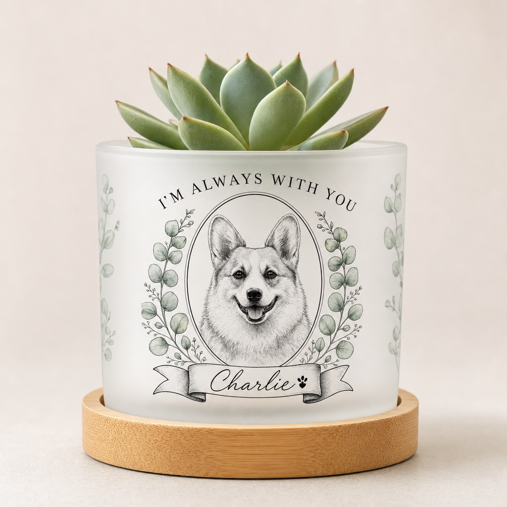 Custom Pet Portrait Planter – “I’m Always With You” - Personalized Mini Glass Plant Pot ae8c2a14-cd87-4d33-9d0a-46b3bc3b2c25.png