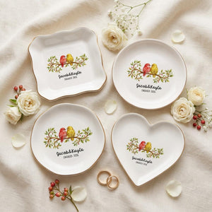 Love Birds Couple Personalized Ring Dish,Custom Wedding Gift, Engagement Gift,Anniversary Gift for Couples,Name Date Sign aeb085a0-032f-4d8c-adbf-04dacb31c628-3.jpg