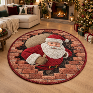 3D Santa Claus Christmas Round Rug, Holiday Floor Mat with Gift Sack Design, Funny Festive Carpet for Living Room or Kids Room Decor aeddb0b7-a984-4f4a-9e14-1ad44051c23c-banner-2.png
