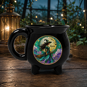 Personalized Witch Cauldron Mug – Stained Glass Moon and Broom Design aedf1d38-3fae-424f-8d18-9da7f23e116d-banner-1.png