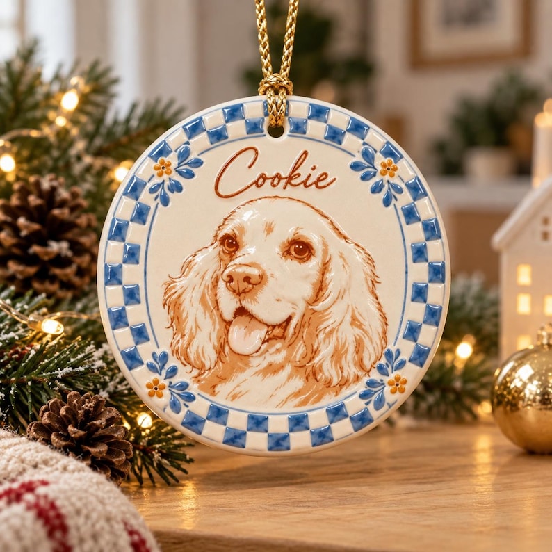 Personalized Pet Photo Ceramic Ornament: Custom Name 3D Relief Dog Christmas Gift For Family, Friends aefd20bc-b80e-4fc6-9d51-080dedca4d3b-il_794xN.8545566948_8p38.jpg