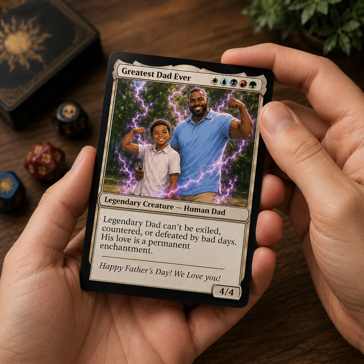 Custom MTG, Personalised MTG Card , Father's Day MTG custom card, Christmas MGT Card,Custom Dad MGT Card