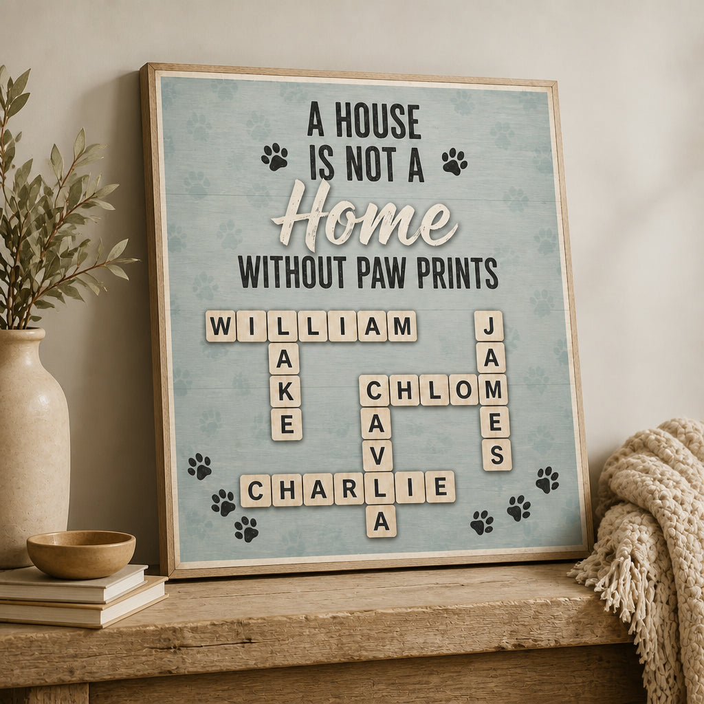 A House Is Not A Home Without Paw Prints - Custom Crossword Wood Sign - Personalized Wood Sign af0a0a6a-5afa-489e-be50-9d2002d0350d.jpg