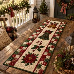 Christmas Quilted Table Runner, Traditional Red Green Holiday Table Decor, Holiday Winter Dining Table Decor, Festive Farmhouse Xmas Decor af20af6f-7437-4136-b57d-87b5df213f9c-2.jpg