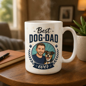 Best Dog Dad Ever – Custom Dad & Dog Portrait Mug - Personalized Mug af30b363-a8b2-4c10-a1ae-472b42d0e920.jpg
