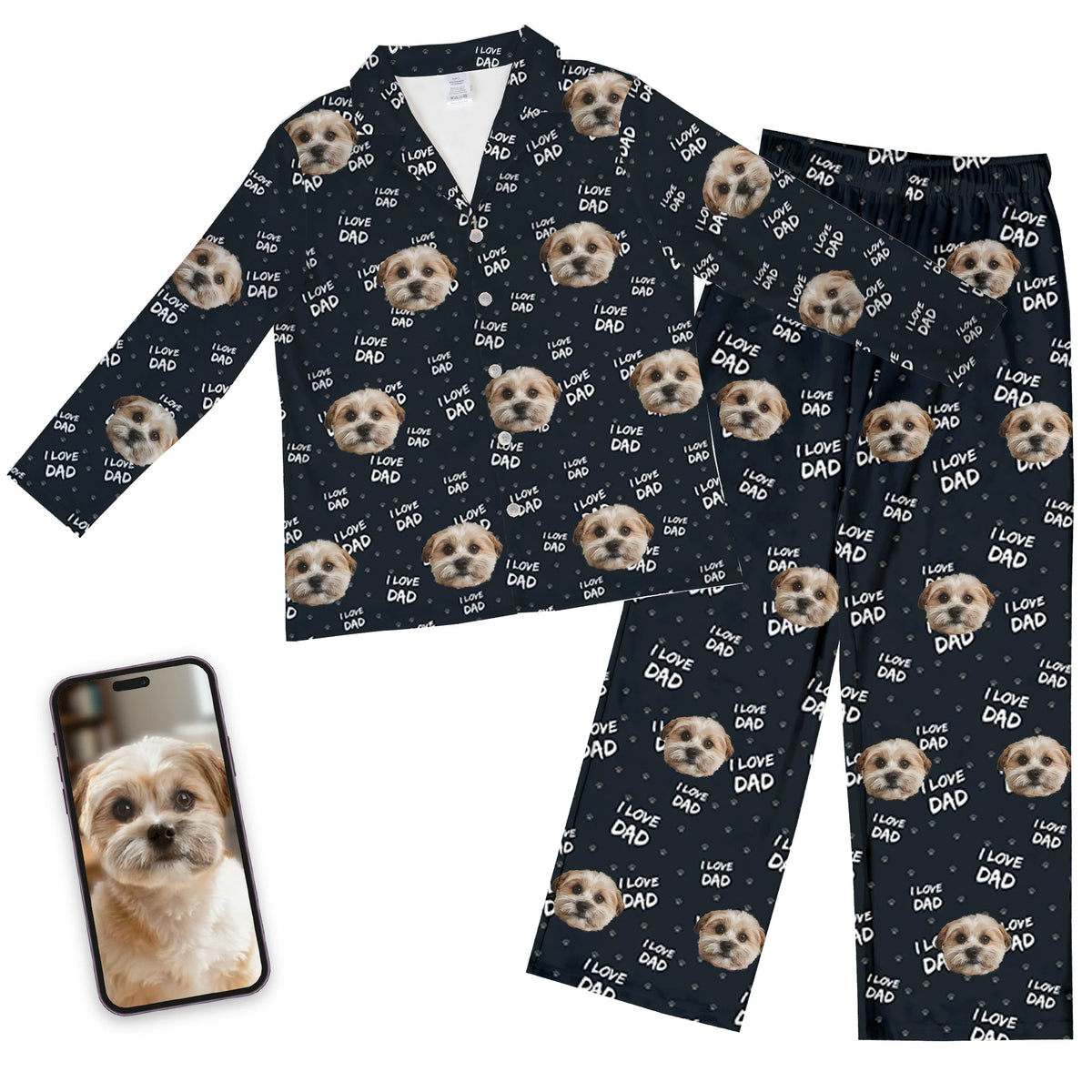 Personalized Pet Face Pajamas for Mom – Custom Photo Pajama Set, Dog & Cat Mom Gift af496e96-c3df-424d-8087-e2200c57ffa9-k6.webp