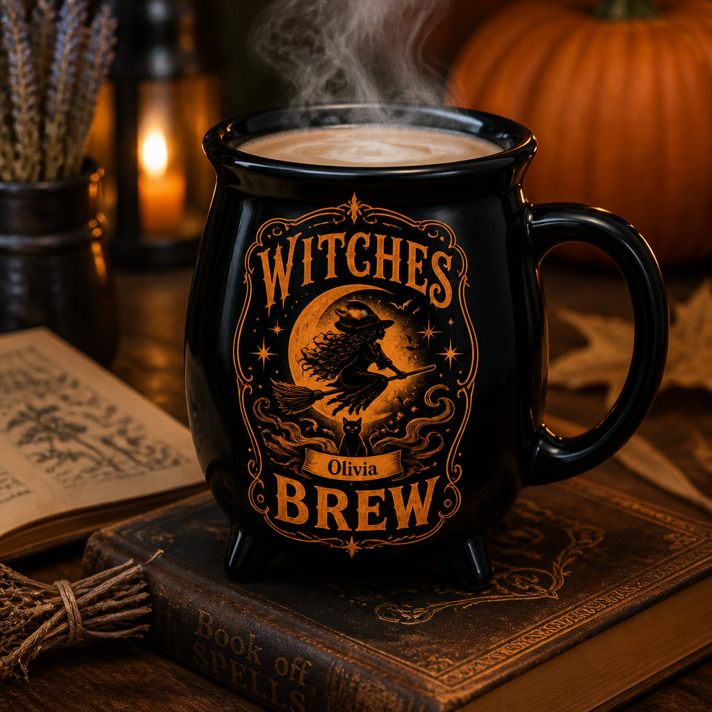 Witches Brew Cauldron Mug – Personalized Name - Personalized Halloween Black Ceramic Witch Mug af68e7cd-e78f-4ecf-9d6b-4954a4d3bb1e.jpg