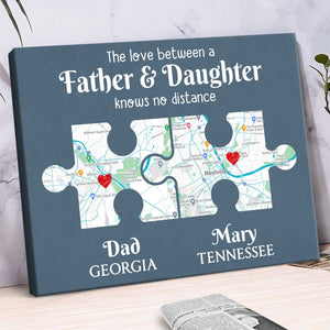 Personalized Long Distance Father and Daughter Gift, Father s Day Gift for Dad From Daughter, Daughter Moving Out Gift