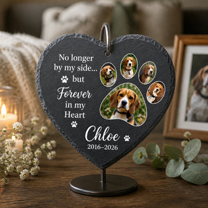 Pet Memorial Slate Heart — "Forever in My Heart" 5-Photo Collage - Personalized Slate Memorial Stone af787897-a85c-4deb-8a6b-f3786654c210.jpg