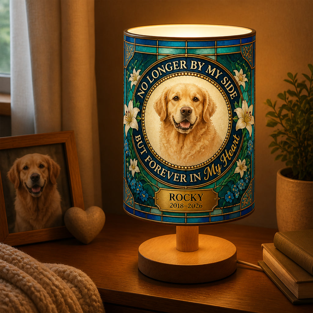 Pet Memorial Fabric Lamp – Forever In My Heart (Photo + Name + Years) - Personalized Custom Fabric Lamp af9f0fee-0c62-4775-8983-ff9ca20f8753.jpg