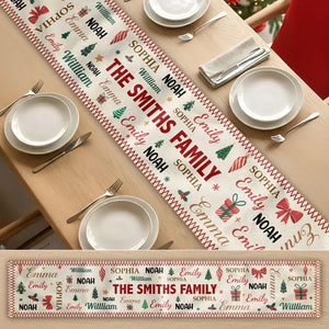 Personalized Family Name Word Christmas Theme Table Runner, Christmas Carpet Runner, Holiday Decoration Gift, Custom Family Christmas Gift afb3f361-ad7d-43c4-8aa3-70de41aee970-dfgdf-5-.webp