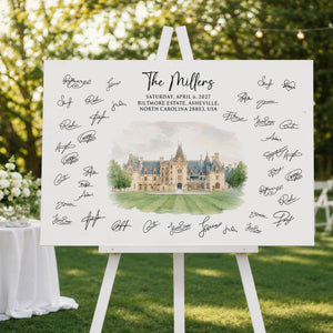 Custom Venue Watercolor Wedding Sign Illustration - Personalized Poster - Wedding Gift afd5a095-0083-439e-81de-0037fe85eff9-3.jpg