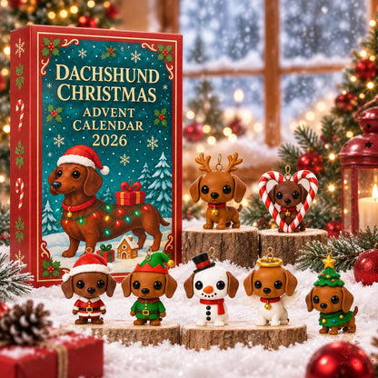 Dachshund Christmas Advent Calendar 2026, 24 Days Holiday Countdown Gift Box, Acrylic Dachshund Hanging Ornaments afd80d1a-8910-4302-92e1-d01a88983819-il_1588xN.8590439780_2232.jpg