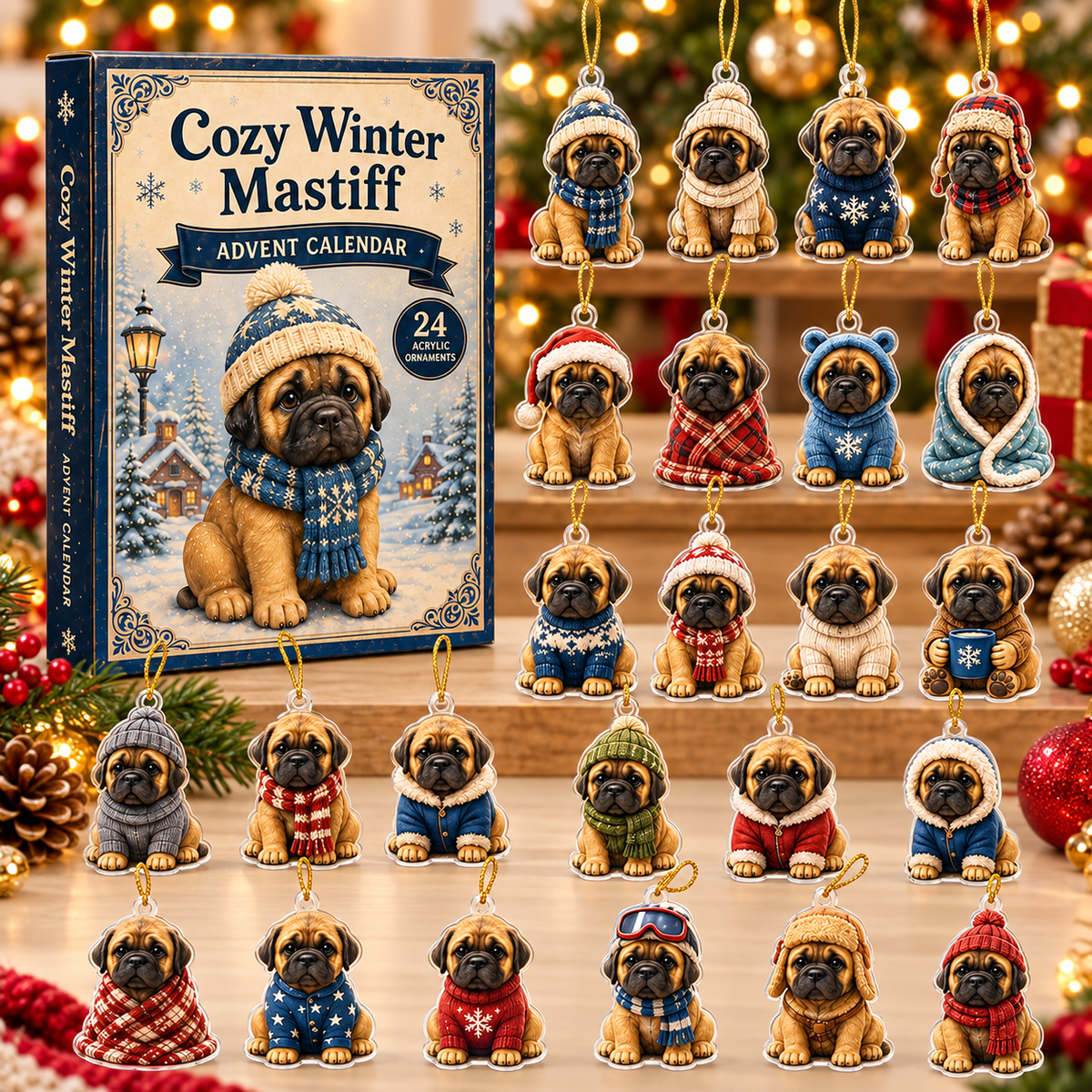 Cozy Winter Mastiff Advent Calendar 2026 - 24-Day Festive Countdown, Acrylic Charms Blind Box - Gift For Mastiff Lovers aff8918b-9d68-4287-91e3-cd13ad5db0d9-mastiff-box-charms.png