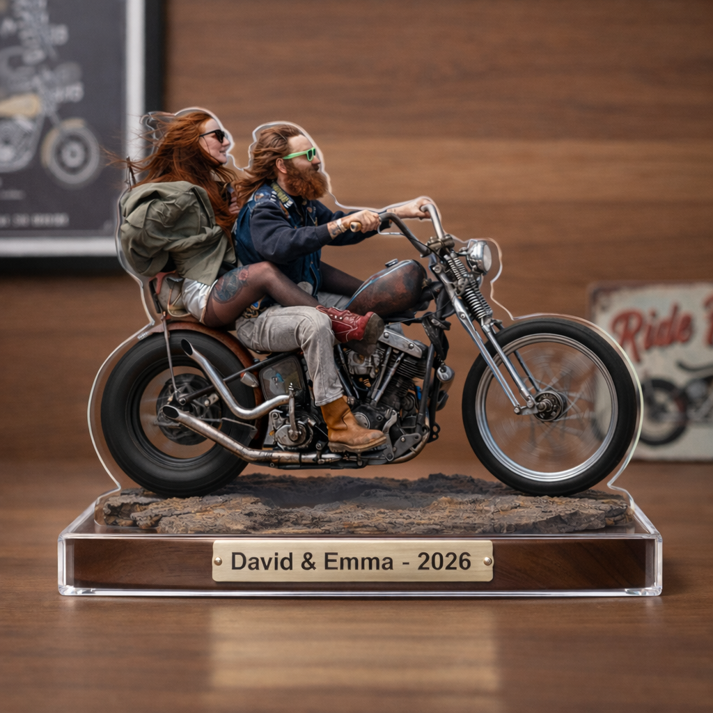 A Life on the Open Road Personalized Motorcycle Acrylic Plaque