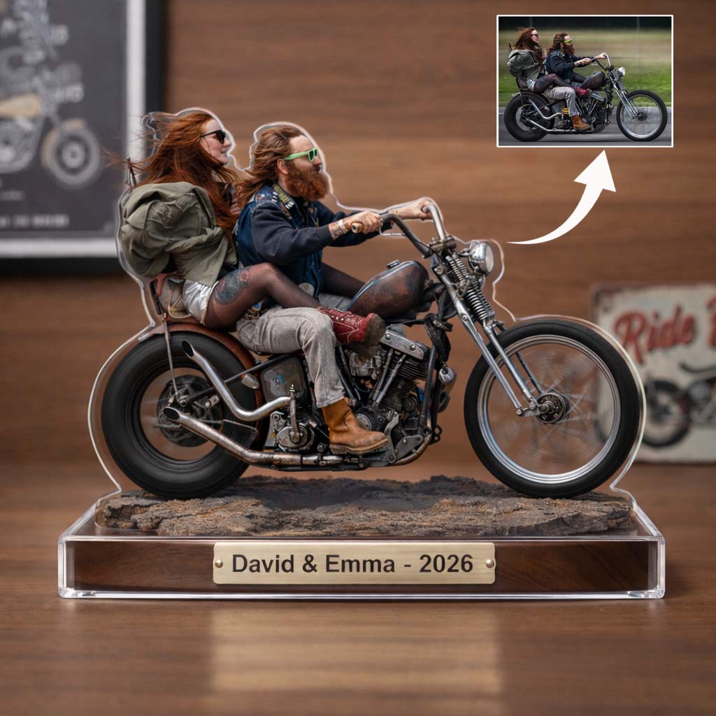 A Life on the Open Road Personalized Motorcycle Acrylic Plaque