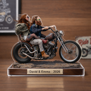 A Life on the Open Road Personalized Motorcycle Acrylic Plaque
