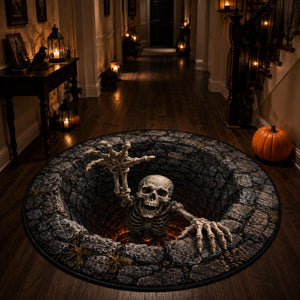 Halloween Quilted Rug, Skeleton Pit Round Rug, Spooky Floor Decor, Haunted House Rug, Halloween Home Decor, Horror Gift b005b9b4-37d1-4124-99fe-0a9b51fe14fc-2.jpg