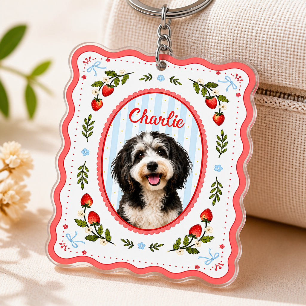 Custom Pet Photo Strawberry Keychain - Personalized Acrylic Tag Keychain b00faa12-c5cf-4d7d-b6b8-e12a8ce01c35.jpg