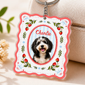 Custom Pet Photo Strawberry Keychain - Personalized Acrylic Tag Keychain b00faa12-c5cf-4d7d-b6b8-e12a8ce01c35.jpg