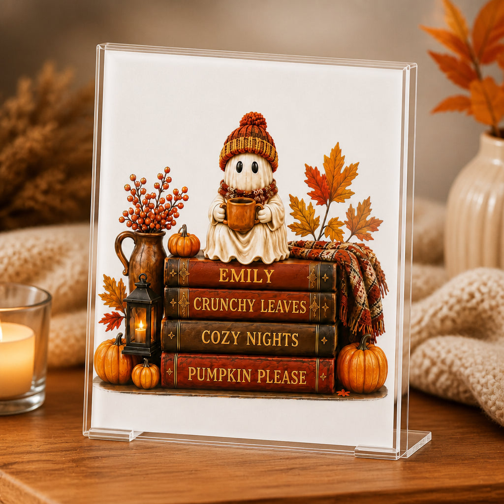 Cozy Ghost Fall Book Stack - Personalized Name Acrylic Plaque - Personalized Acrylic Plaque b00fc70d-fefd-4d42-9108-6e9982eeacde.jpg